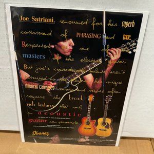 Joe Satriani - Ibanez Guitars - 1996 Print Advertisement